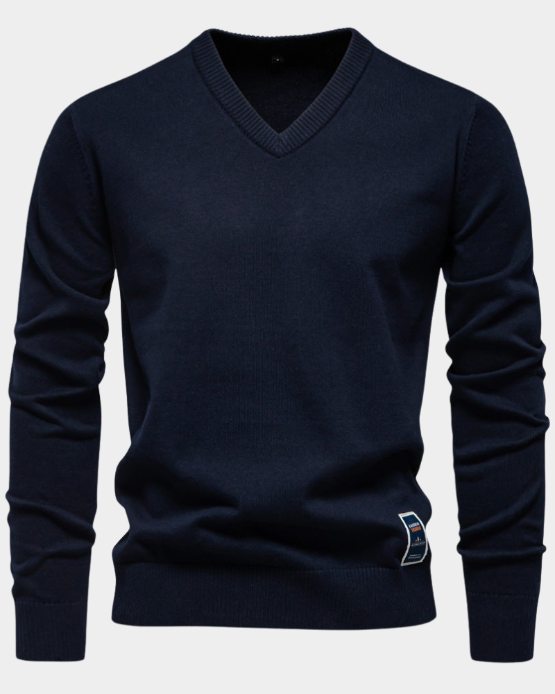 Trystan | Simple Classic V-Neck Sweater