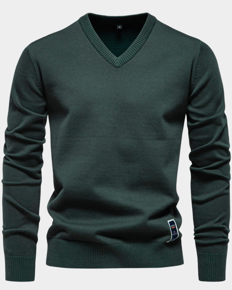 Trystan | Simple Classic V-Neck Sweater