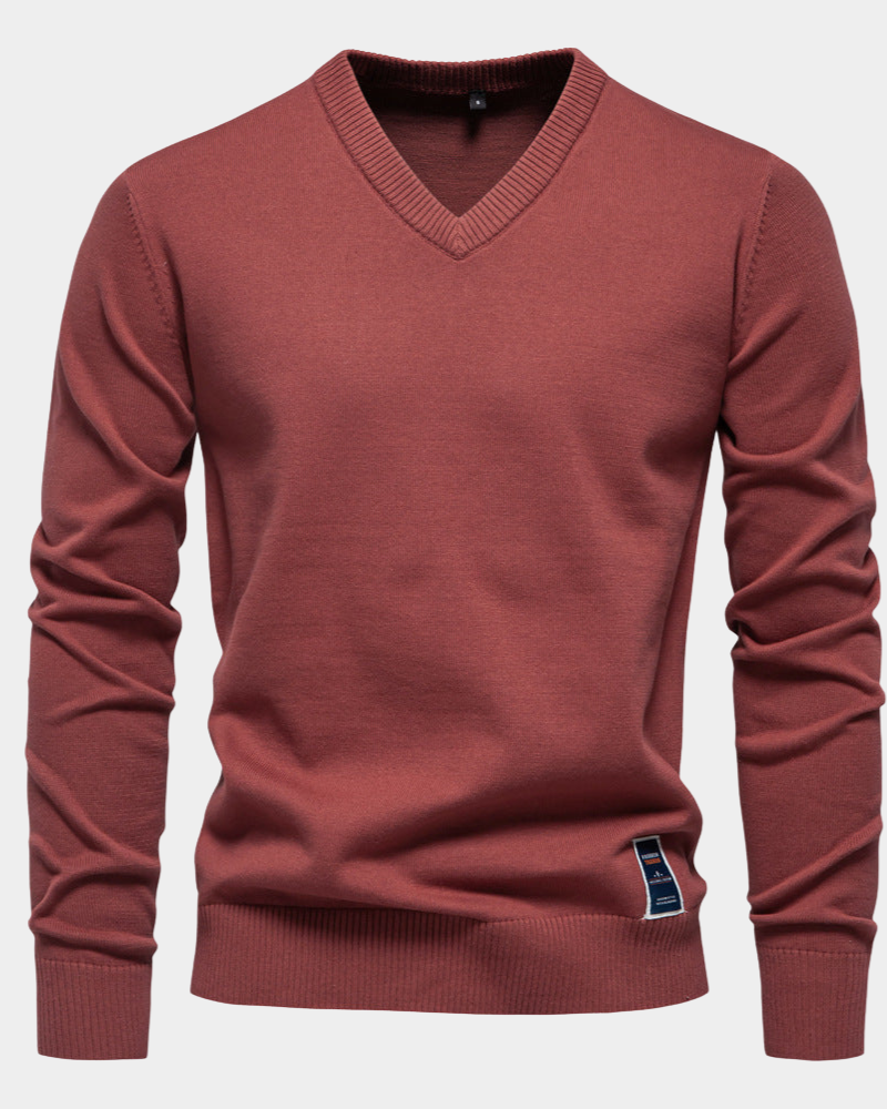 Trystan | Simple Classic V-Neck Sweater