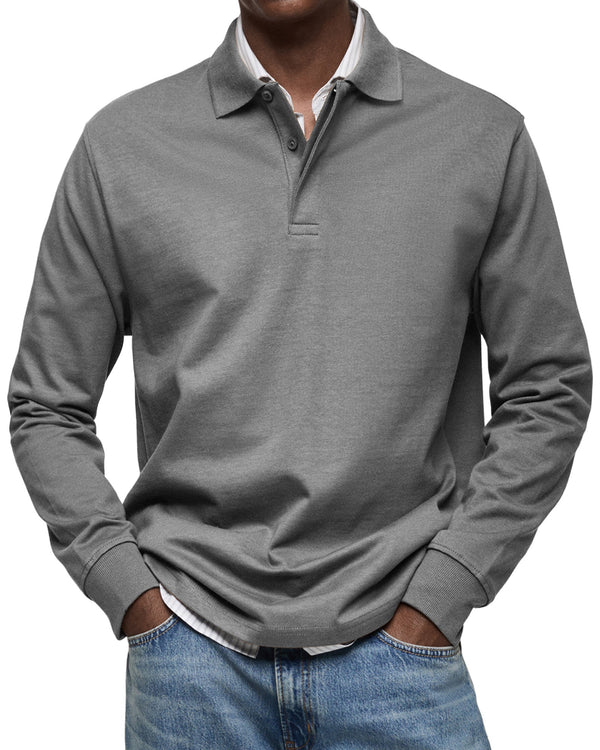 Alexandre | Casual Long Sleeve Polo Shirt