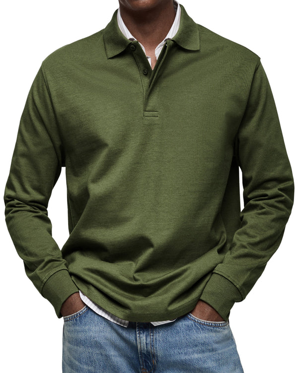 Alexandre | Casual Long Sleeve Polo Shirt