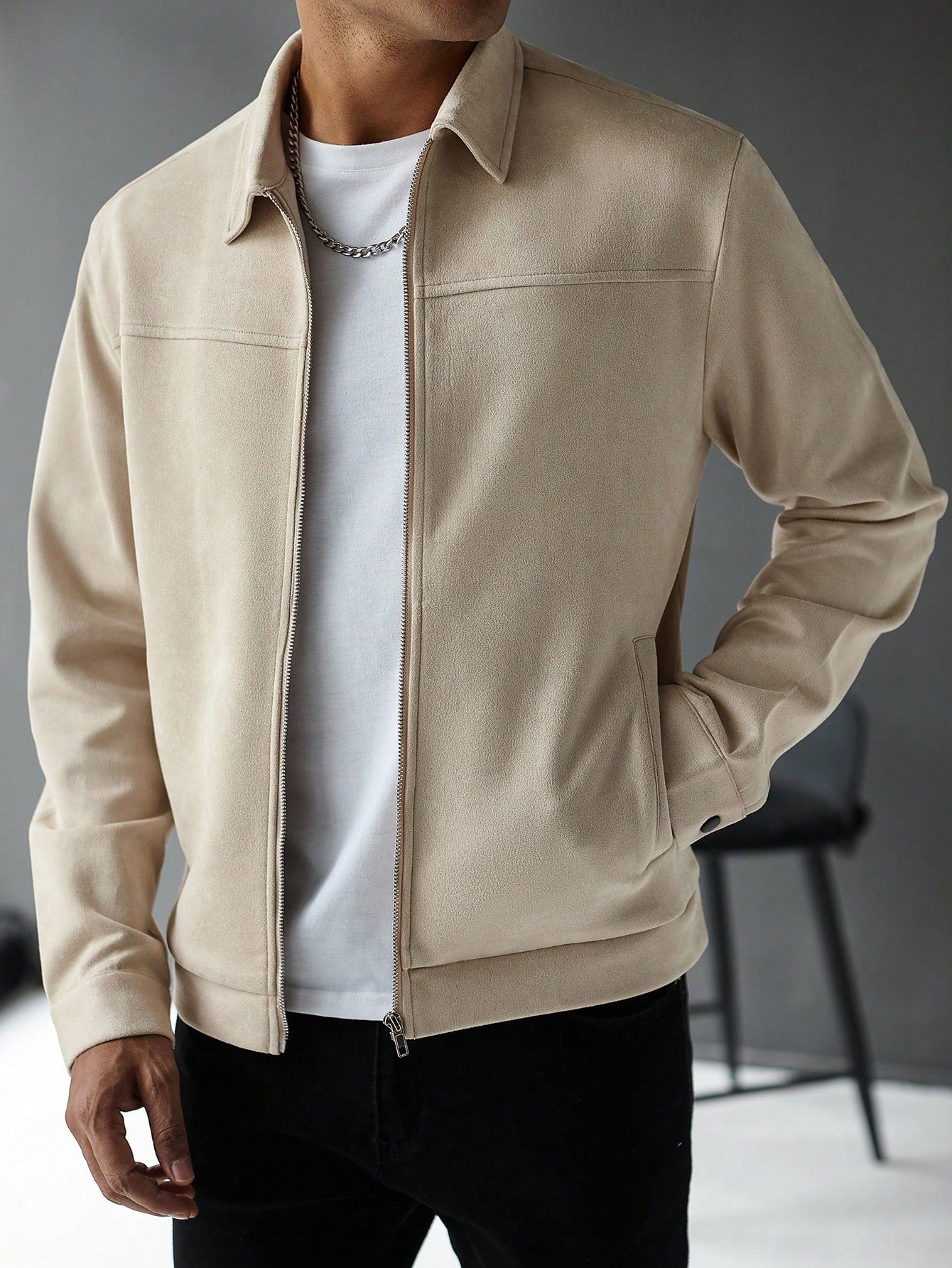 Old Money Casual Solid Color Jacket