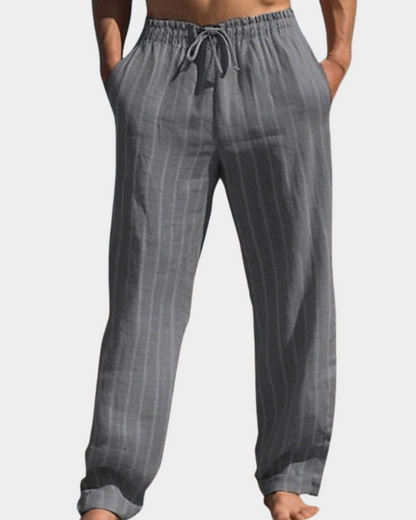 Mathias | Casual Elegance Striped Pants