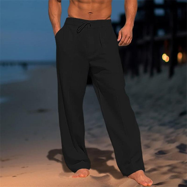 Men’s straight leg trousers with timeless look for everyday wear