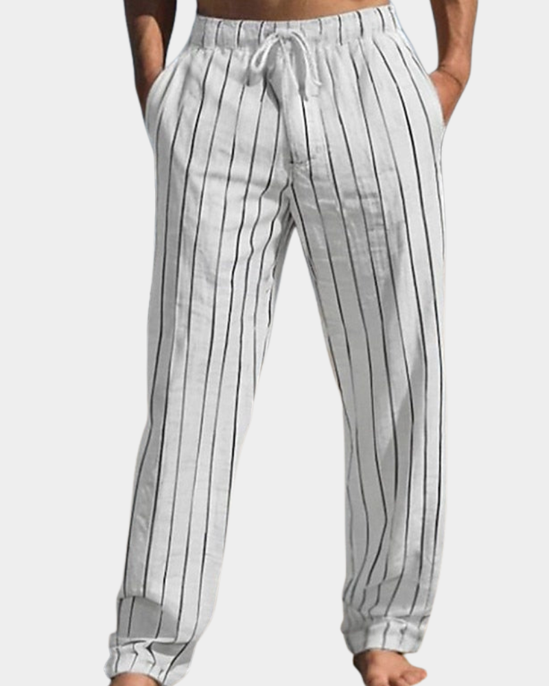 Mathias | Casual Elegance Striped Pants