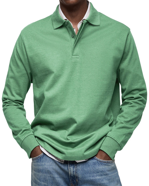 Alexandre | Casual Long Sleeve Polo Shirt