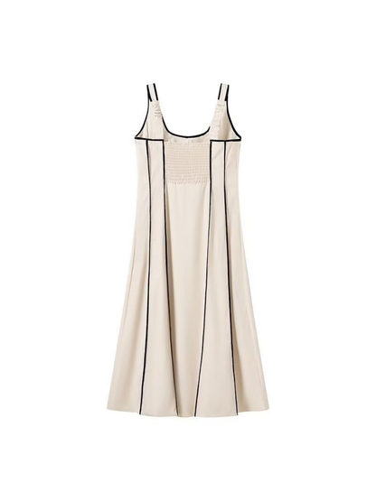 Fitted Silhouette Striped Tank Dress