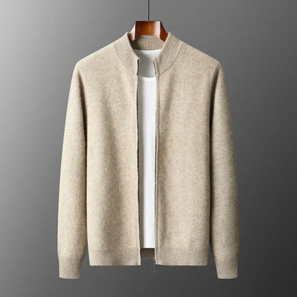Old Money Men’s Cashmere Zip Jacket