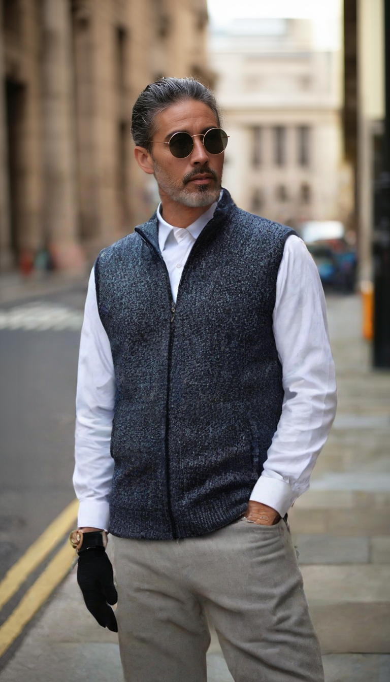 Harrison Full-Zip Sweater Vest